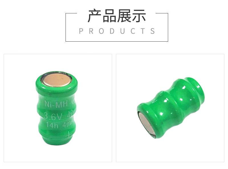 40H3.6V镍氢纽扣充电电池图片展示