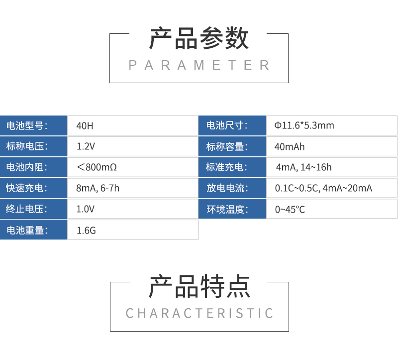 产品参数